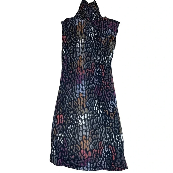 Escada Size 40 Sleeveless Cowl Neck Animal Print Dress | Size 40 - Picture 2 of 7